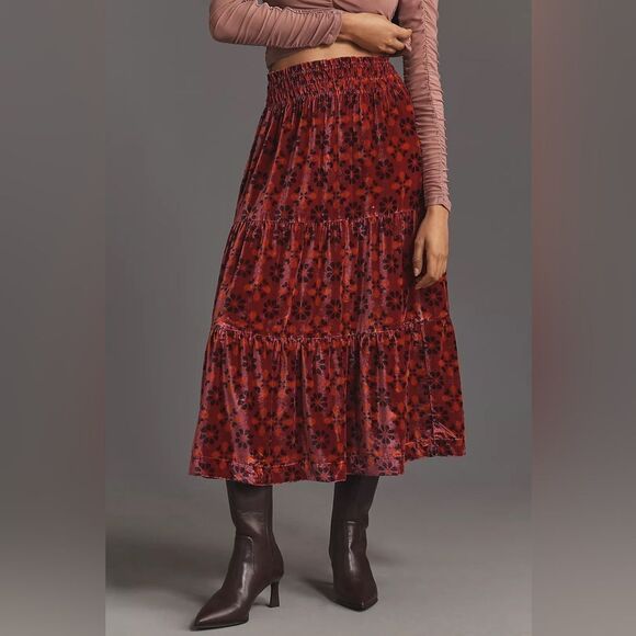 Anthropologie Somerset Maxi Skirt: Nina Pace Maxi Edition NWT - Picture 1 of 10